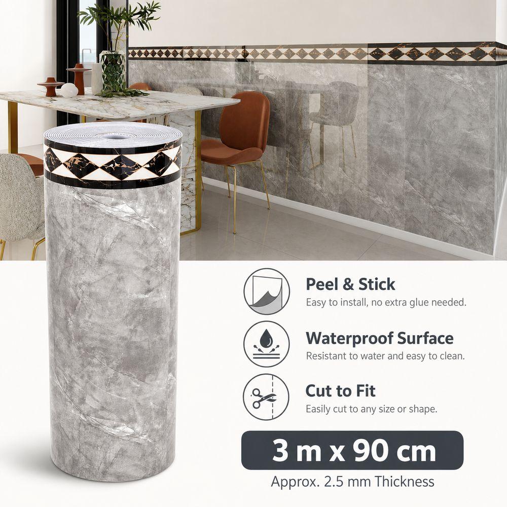 Waterproof Wall Stickers Moisture Resistant Wall Panel Sticker Wall Skirting Home Wall Renovation
