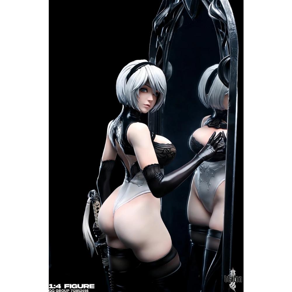 60CM NieR: Automata Yorha Type B 2B YoRHa Type A No.2 A2 Ver Meisje figuur Actie Anime model Volwassenen Poppen speelgoed Kerstcadeau