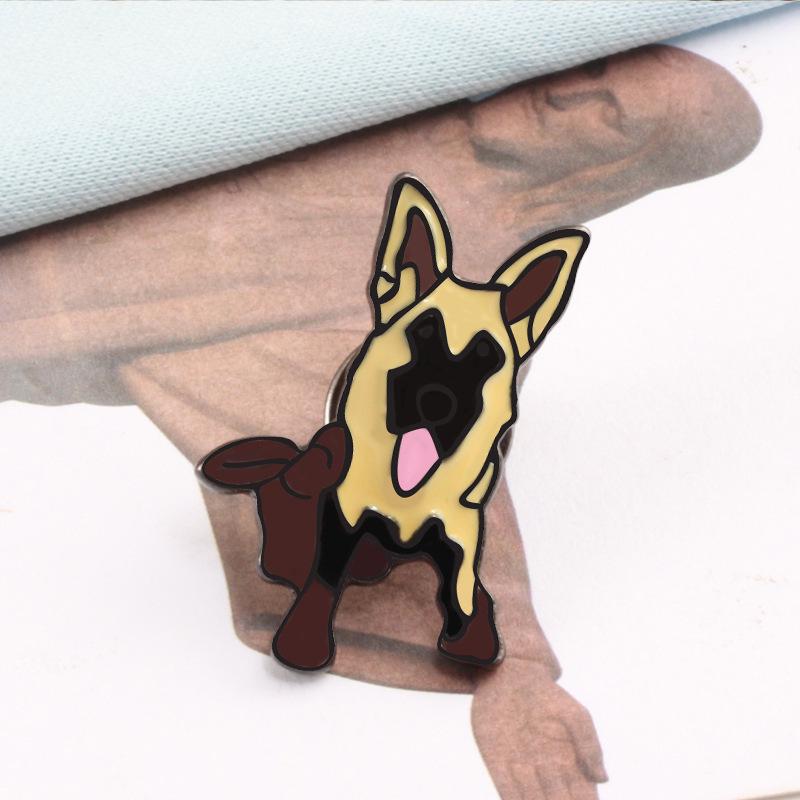 Cartoon Animal Brooch: Cute Dog Pin Badge for Shirts, Sweaters, Jeans - 10 Styles