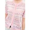 Women's Sweet Style Short Sleeve Knit Cardigan