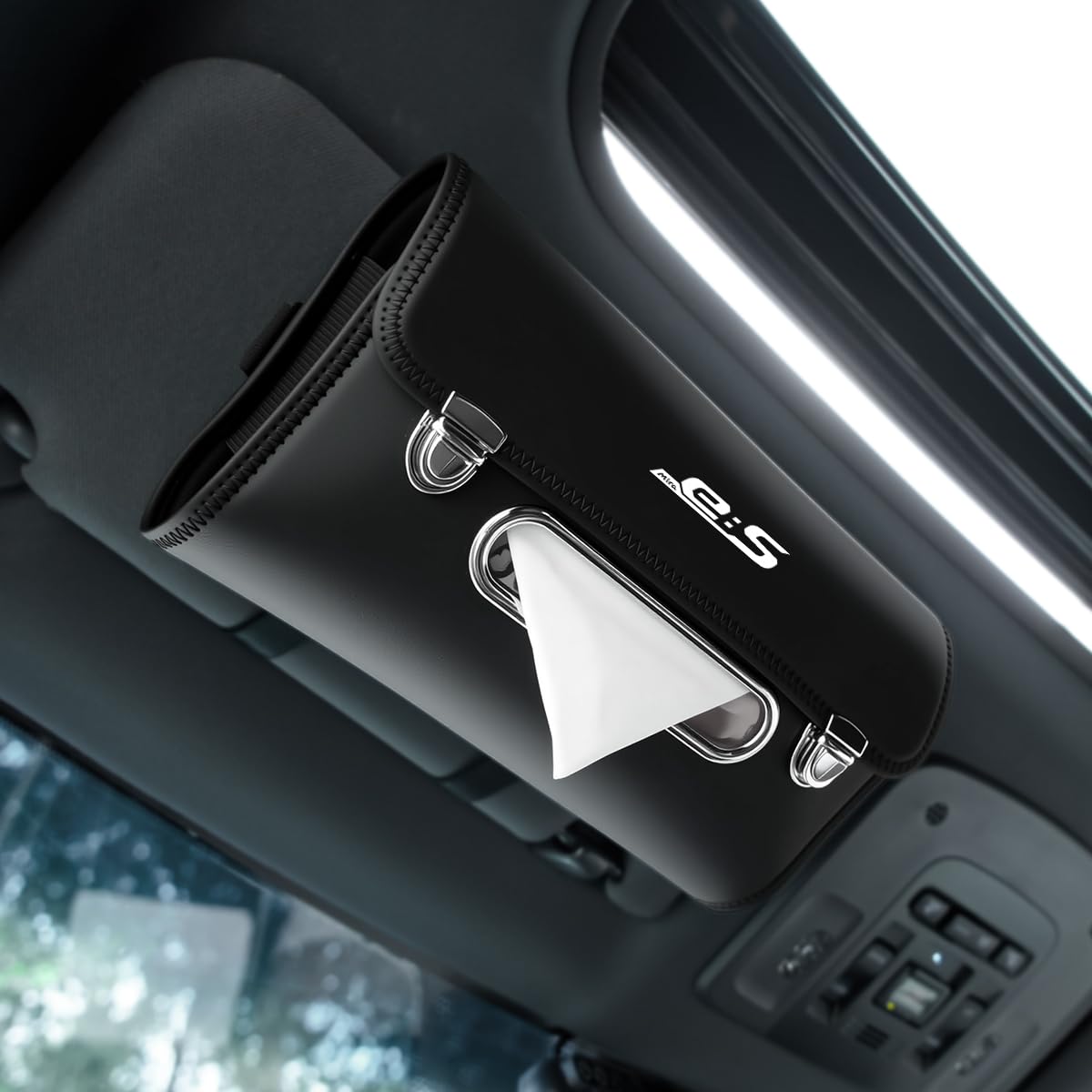 

Stylish Tissue Case for Mira e:s Car, with Lid, Mounts Vertically and Horizontally, Custom Accessory for New Mira e:s, Car Interior Tissue Holder, Hea