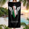 Toalla de Playa Legia de Varsovia Suave Microfibra Toalla de Verano Secado Rápido Absorbente para Playa Piscina Viaje