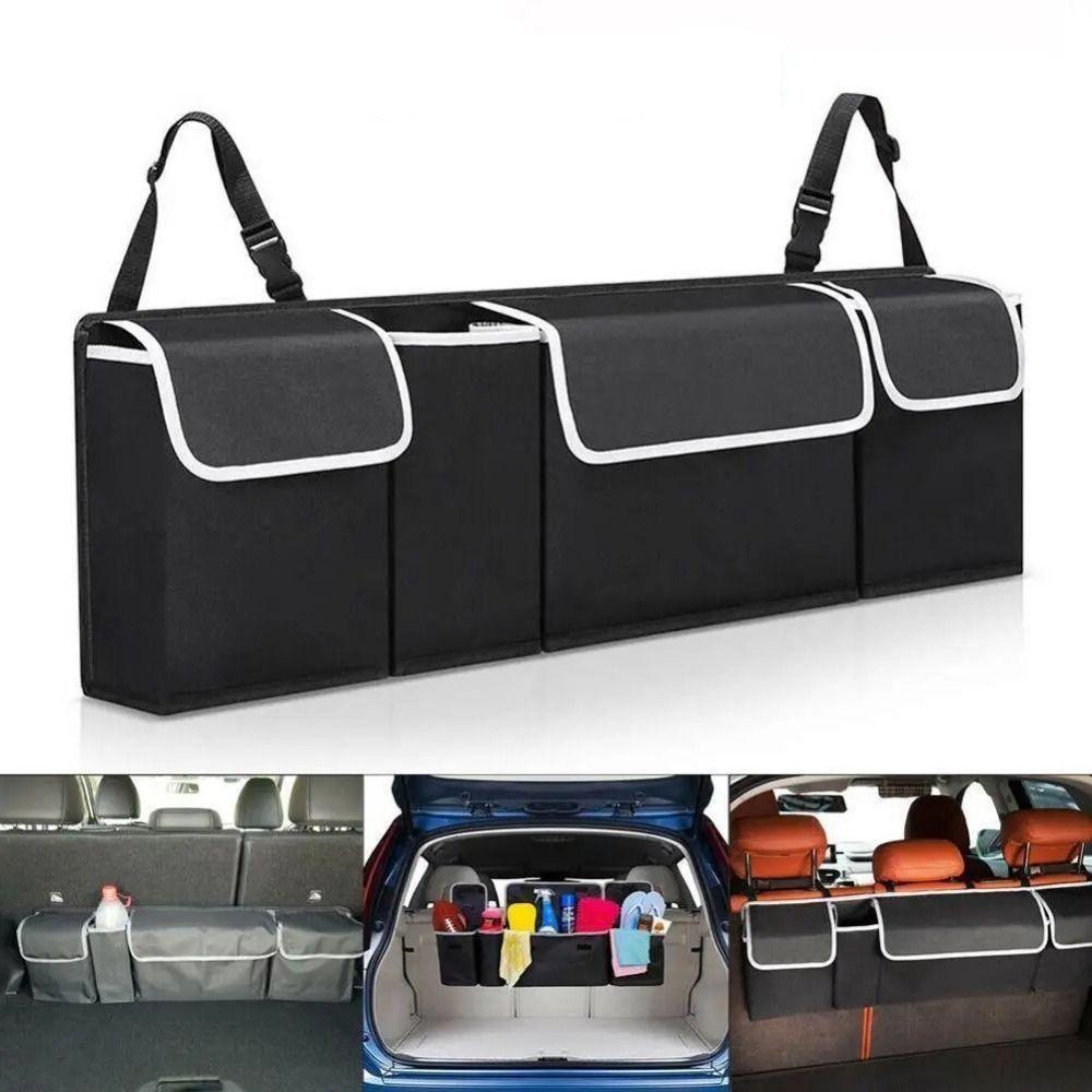 Multi-pocket Car Trunk Hanging Storage Bag Waterproof Car Seat Back Organizers  Automobile Interior