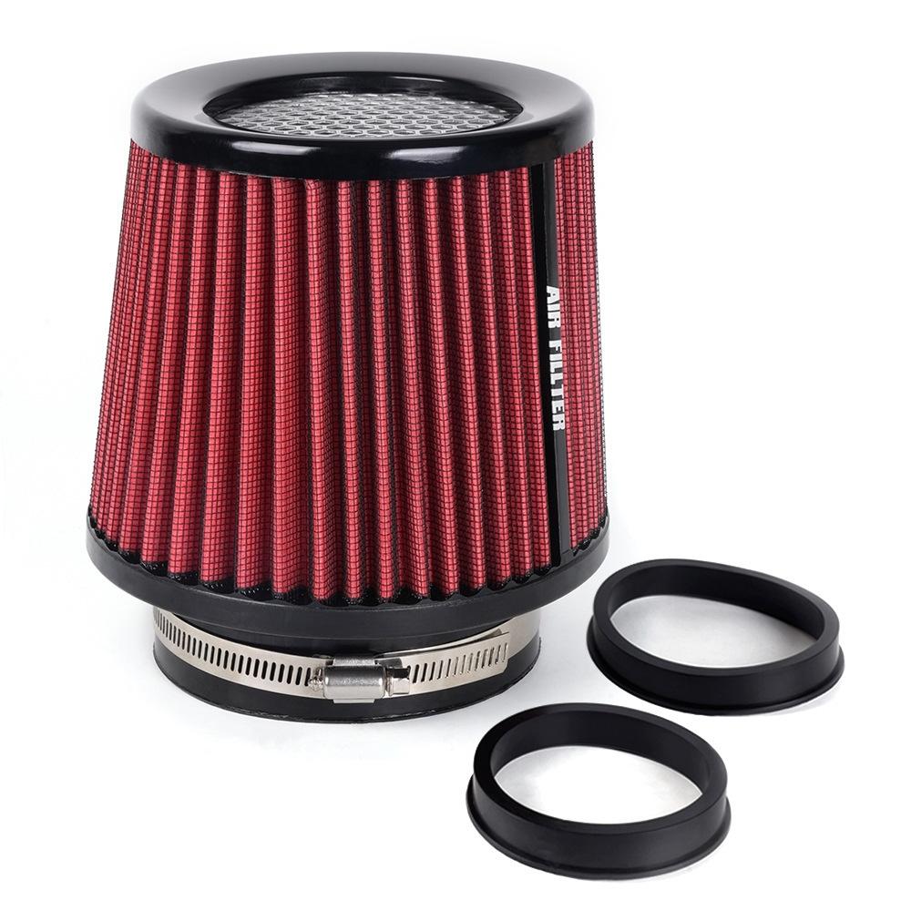 1PC Universal Durable Conical High Flow Air Filter 3 3.5 4 inch 76 89 102 mm Cold Air Intake for Race Car Modified Vehicle