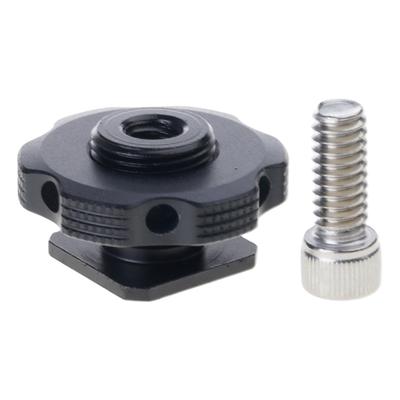 Universal Camera Hot Shoe Adapter With 3/8" 1/4" Threaded Mount For Studio Tripods Smartphone Rigs Stabilizers