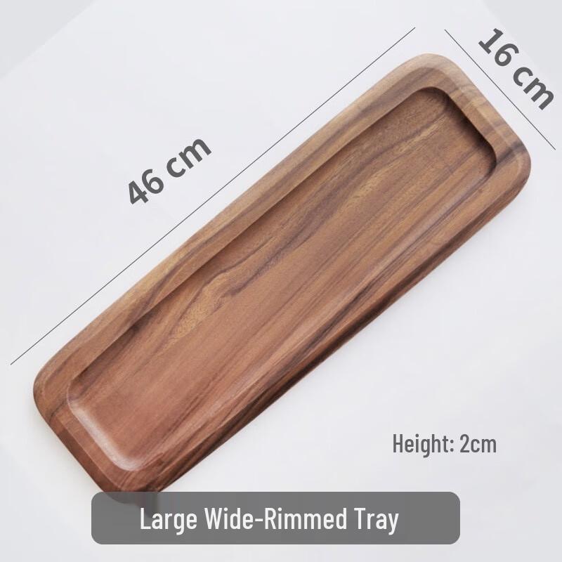 ZISIZ Thickened Wooden Serving Tray