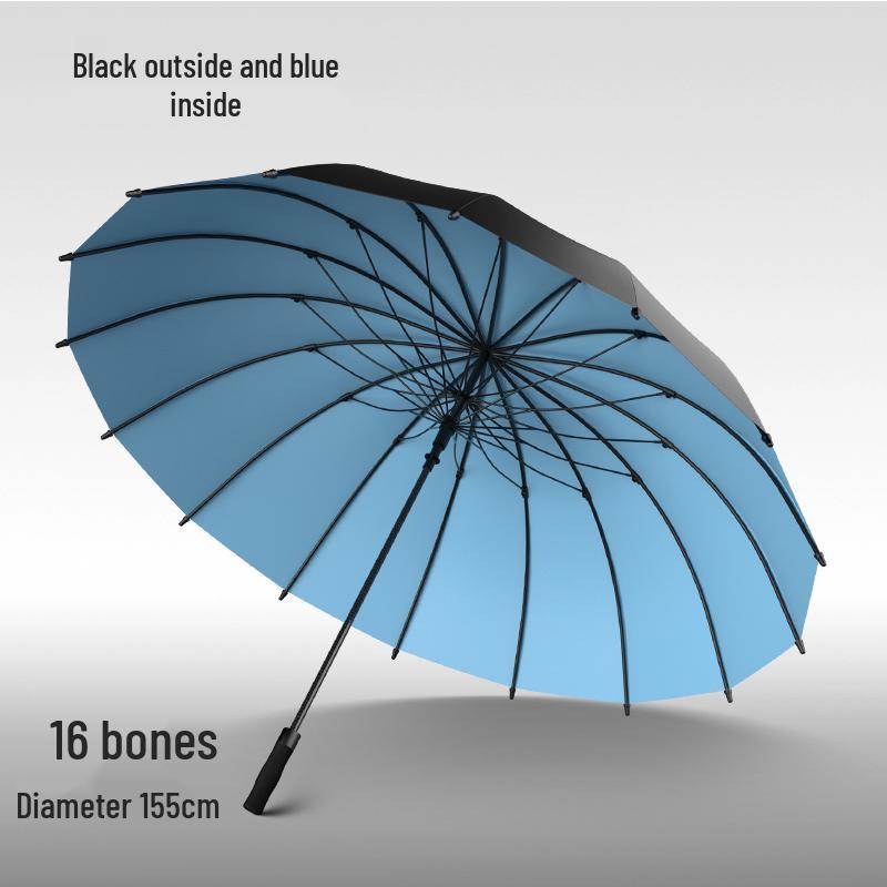 16-Bone Windproof Heavy-Duty Long-Handle Umbrella