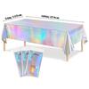 Iridescent Laser Party Tablecloth - Birthday Decoration & Photo Prop