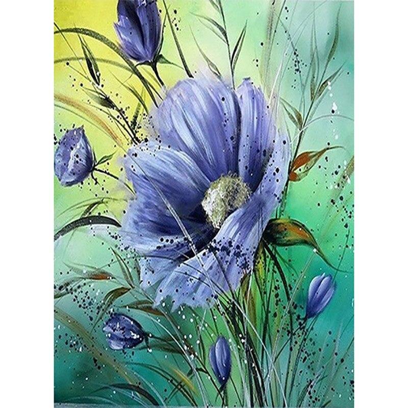 5D Diamond Painting Flowers Full Round Drill New Arrival Mosaic Diamond Embroidery Vase Painting Rhinestone Home Decor