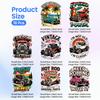16Pcs 16 Styles Plastic Heat Transfer Film Logo Stickers Set for DIY T-Shirt Car 80x220x65~180mm 1pc/style