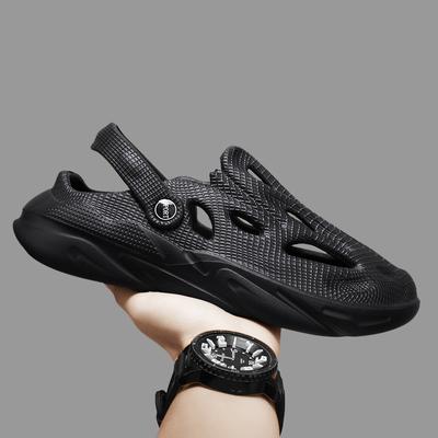 2025 Sandalen für Herren Plateau hohl Riemen hinten Dual Use Hausschuhe Sommer Outdoor Spaziergang Strand Casual Sandalen Schuhe Sandalias Hombre