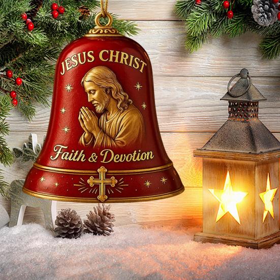 Yousheng Nativity Jesus Bell Ornament U.S. 250th Anniversary Commemorative Metal Doorbell Decoration Memorial Gifts for Family Friends