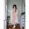 Fashion Sexy Babes One-word Shoulder Neck Long-sleeved Dress Women's Spring New Slim-fit Stacked Inside Long Skirt