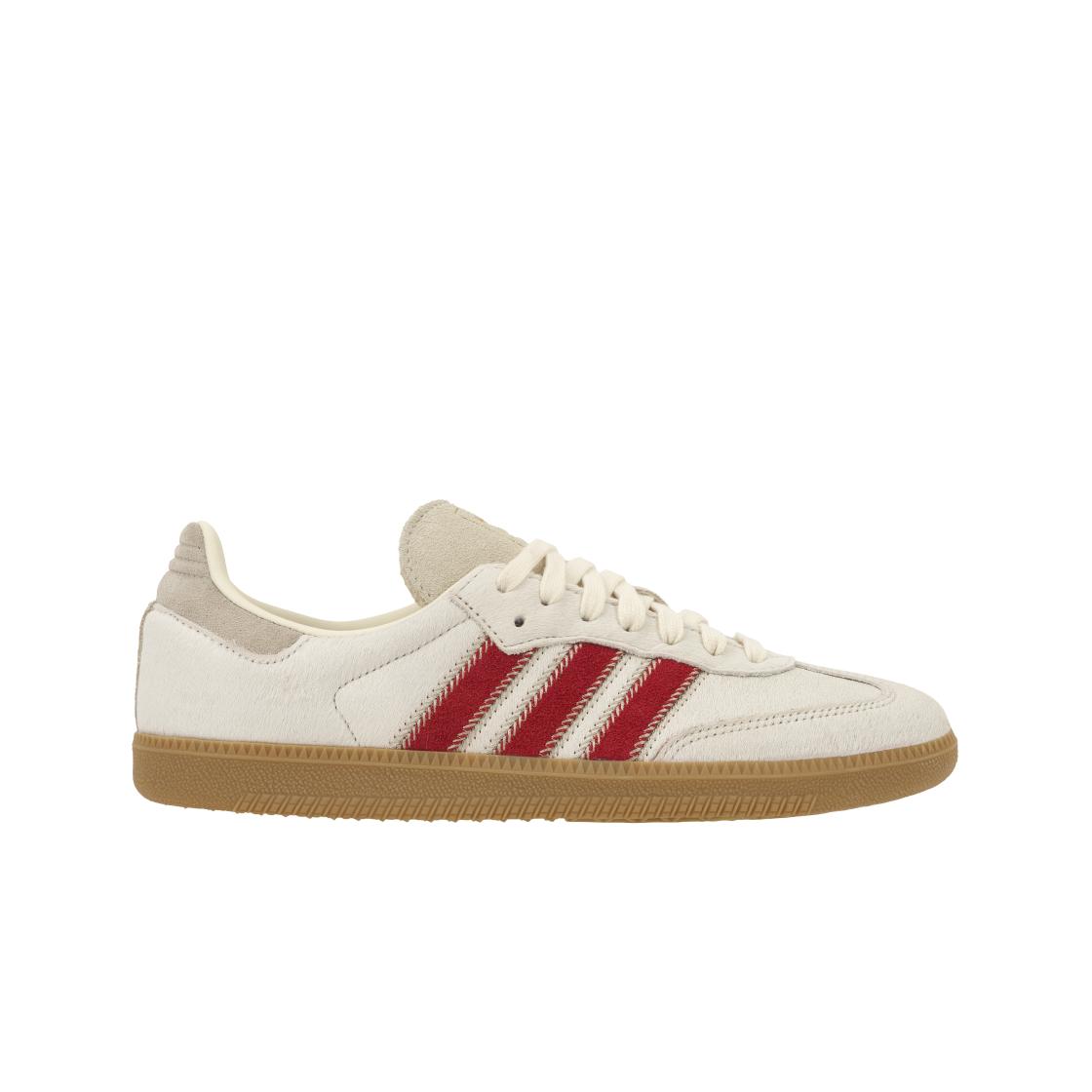 adidas Samba OG Pony Hair Pack - Wonder Beige Better Scarlet Женские кроссовки Cream Cream-White JS3935 45⅓