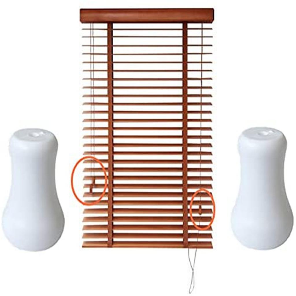 Cheap Wood Bell Window Blind Knobs 8Pcs Cord Drops Pull Ends Pendant