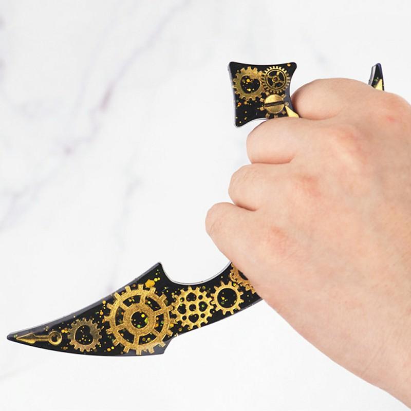 Ninja Tool Naruto Shuriken Keychain Resin Mold DIY Silicone Mold Knife Shape Keychain Mould