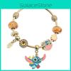 Stitch Bracelet With Zinc Alloy Charm For Gift Travel Souvenir