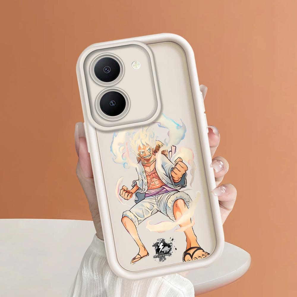 Soft Silicone Square Ladders Cartoon Pattern Full Cover Camera Protection Shockproof Case for iPhone Infinix Tecno Vivo