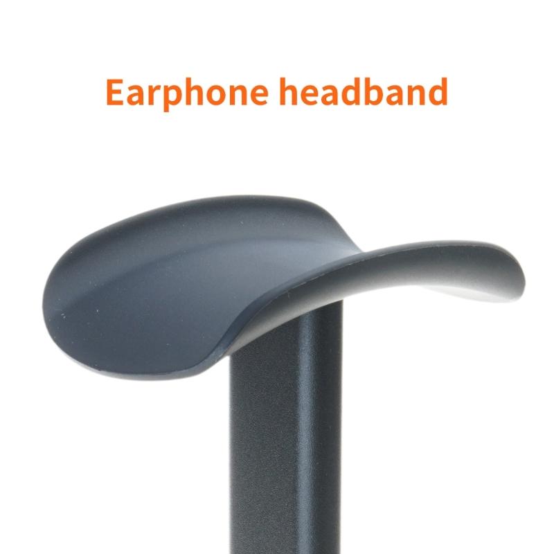 Universal Gaming Headset Stand With Flexible TPU Headrest Sturdy ABS Base For Secure Storage Rack Desk Organizers