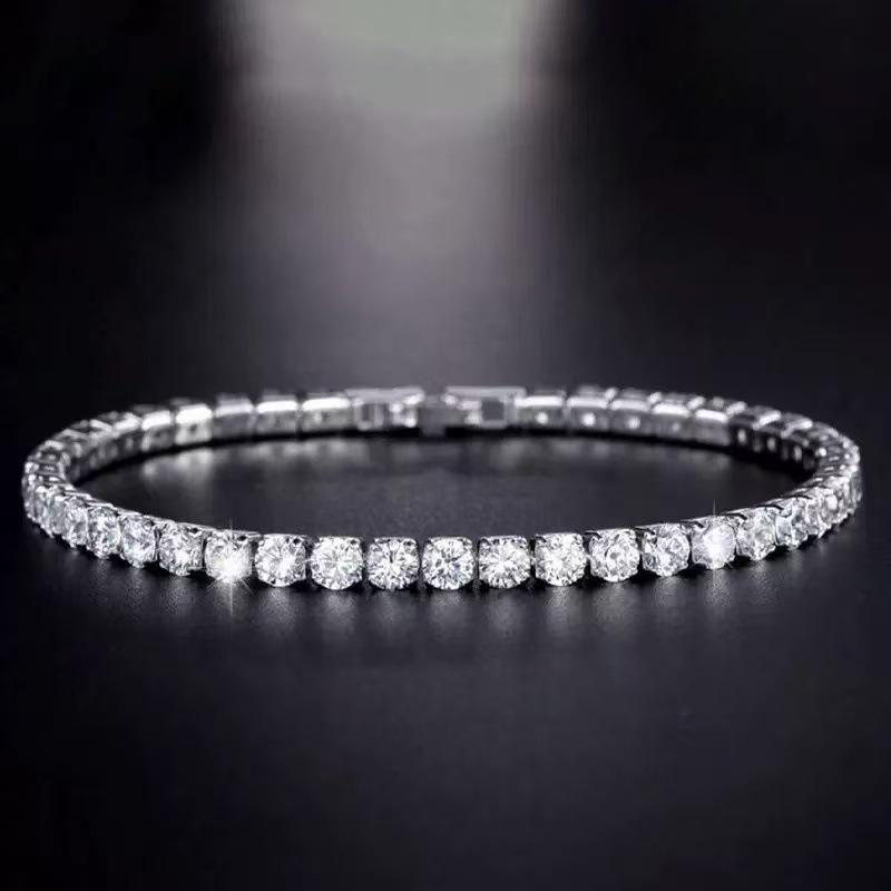 Bracciale Tennis Douyin Lusso Zircone - Moda Europea Americana per Uomo e Donna