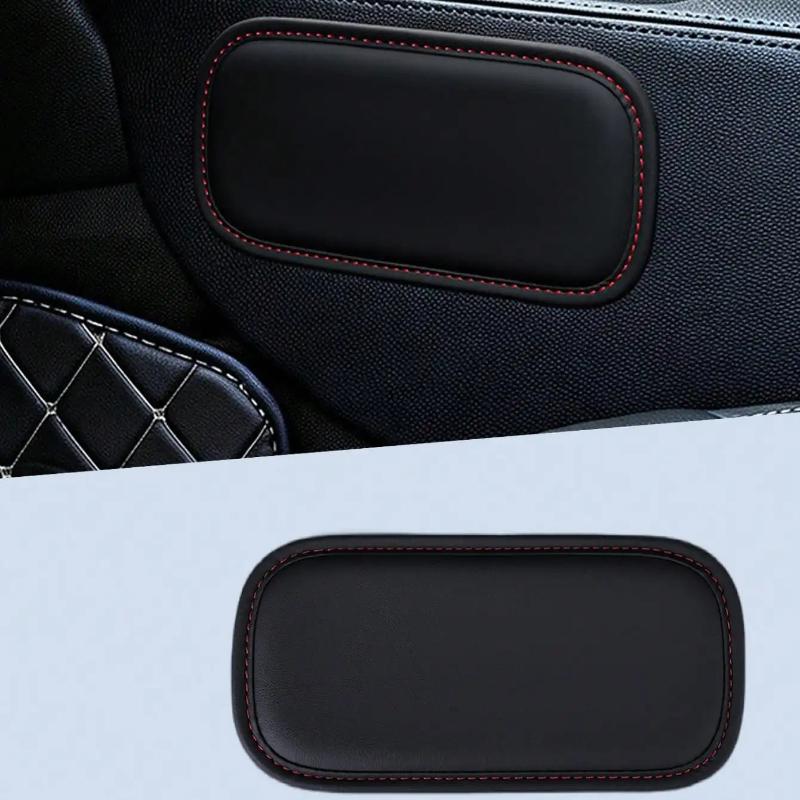 2PCS Car PU Door Armrest Pads Memory Foam Car Cushion Pad PU Leather Car Elbow Rest Pad Headrest In The Car Accessories