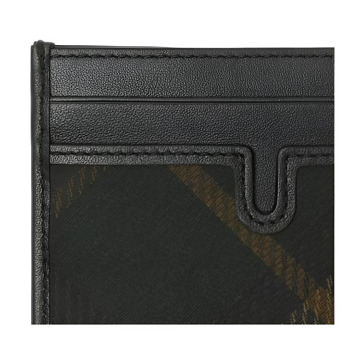 Burberry Jacquard Fine Twill Check Pattern Polyester Card Holder Men accessories Shadow 80984541