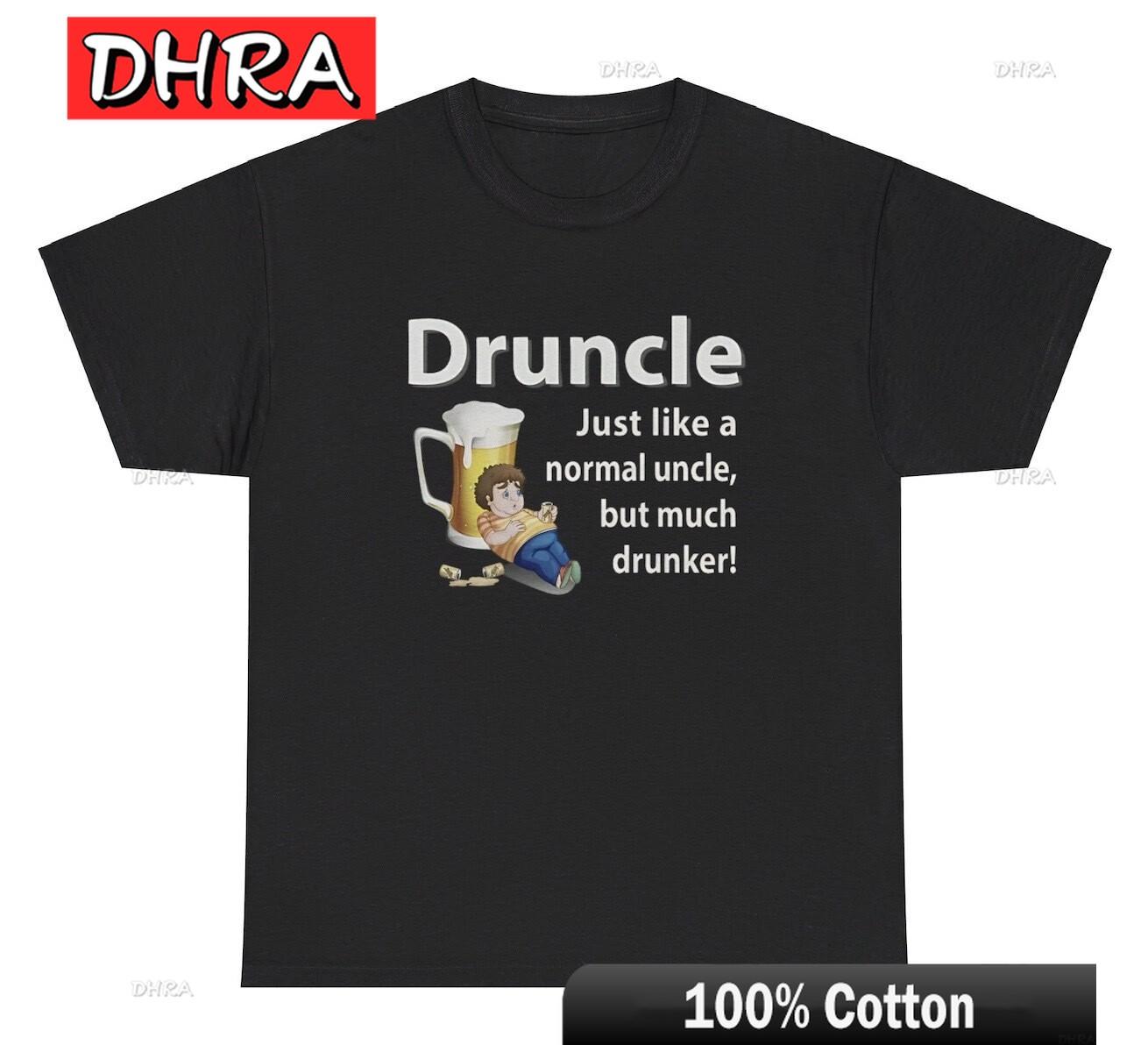 Drunkle T Shirt Funny Drunk Uncle Day Drinking Alcohol Liquor Party Humor Tee Tshirts Stylish Urban Classic Tees Women TShirt S