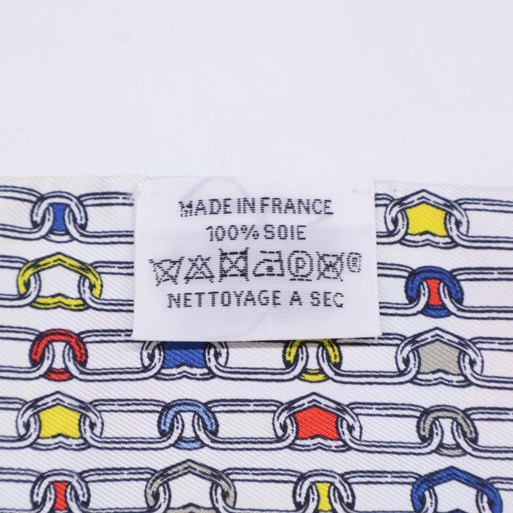 Hermes [Excellent Condition] H063800S 09 L'EFFET KALEIDOSCOPE Kaleidoscope Effect Silk Twilly Scarf Yellow / Red / MulticolorUsed