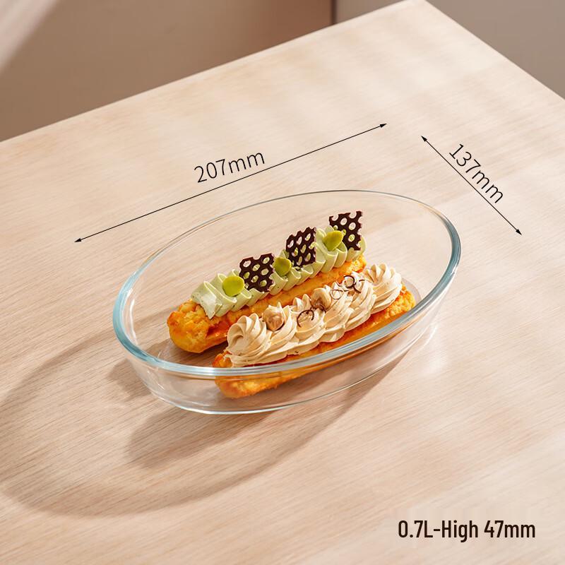 ZISIZ High Borosilicate Glass Serving Plate