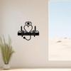 1pc Medical Stethoscope Heart Metal Wall Art Iron Plaque Nurse Gift
