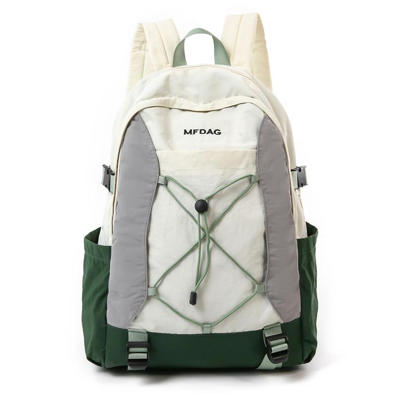 Outdoor Contrast Backpack Large Capacity Lightweight Travel Backpack Sport Schoolbag