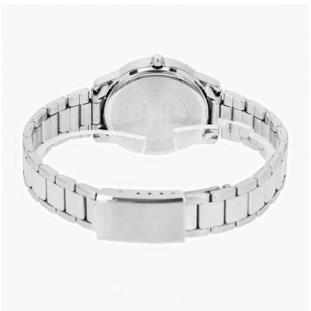 Casio Ltp 1303d 1avdf  Ltp 1303d 1a  Analog Sat Student Dame Metallklokke