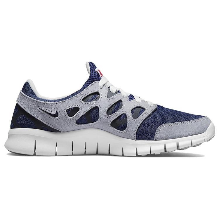 New Nike Free Run 2 'Midnight Navy Wolf Grey' 537732-407
