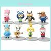 PVC Miniatuur Animal Crossing Beeldjes Set 8 stuks Perfect Voor Verjaardagstaart Toppers