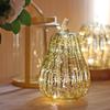 Glass Halloween Pumpkin Lamp Light Decoration Lantern LED Pumpkin Battery Operated for Halloween Party Gift Light Up Home Decor