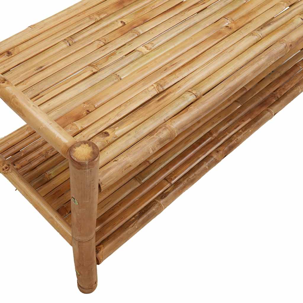 Clothes Rack with Shelves 103 X 40 X 183 Cm Bamboo