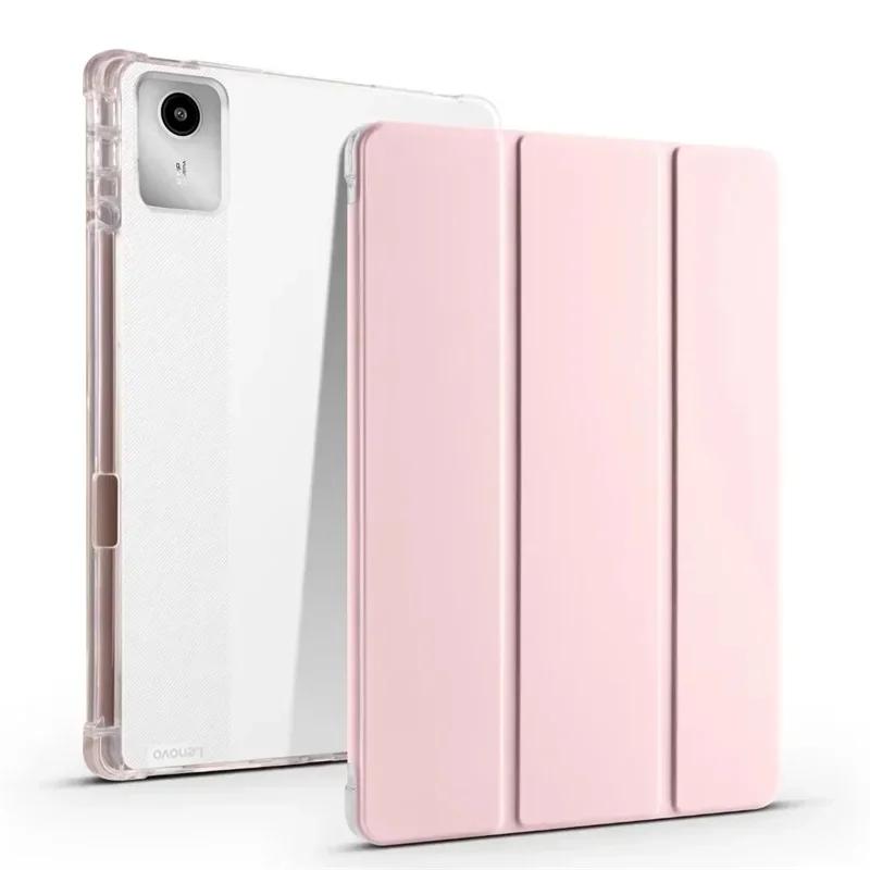 Tablet Cover for Lenovo Xiaoxin Pad 2024 Tab M11 TB-330FU TB-331FC with Pencil Holder Soft Back Funda Lenovo Tab M11 Wake/Sleep Leather Case