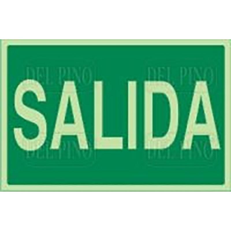 DUVER - SEÑAL 996 PLÁSTICO 297x210 ''SALIDA'' LUM. SALIDA (LETRA)