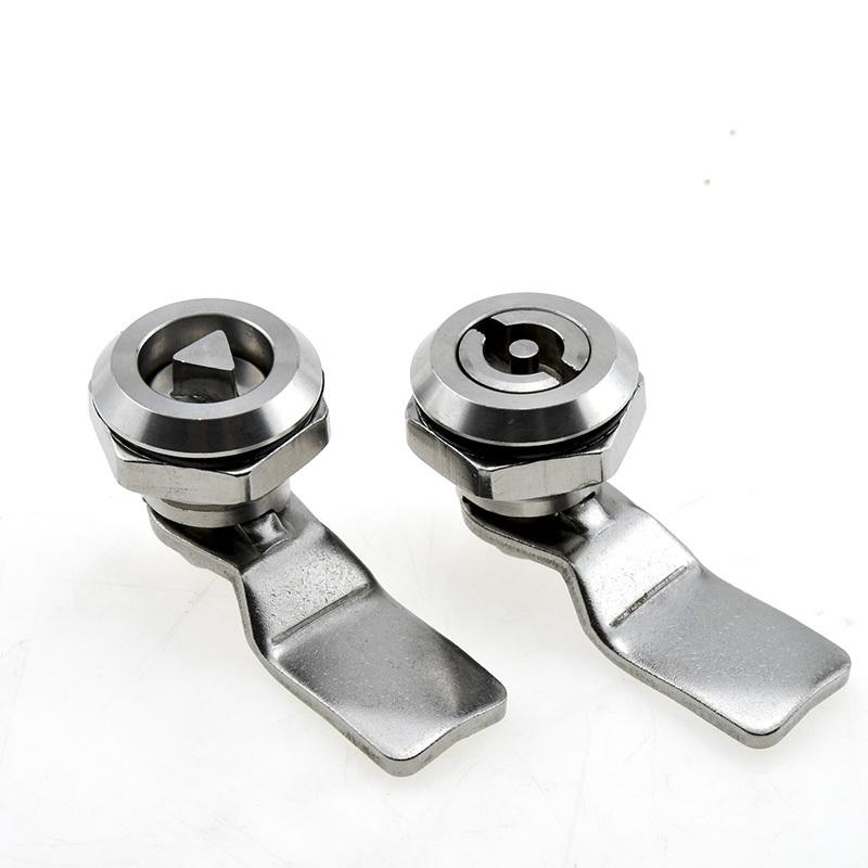 Stainless Steel Drawer Cabinet Lock Box Door Lock Triangle Key Cam Industrial Lock Cylinder Hardware Power Distribution Tool