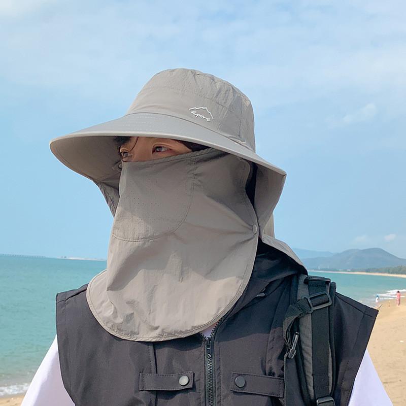 Summer Sun Protection Fisherman Hat With Large Brim For Outdoor Fishing And Hiking