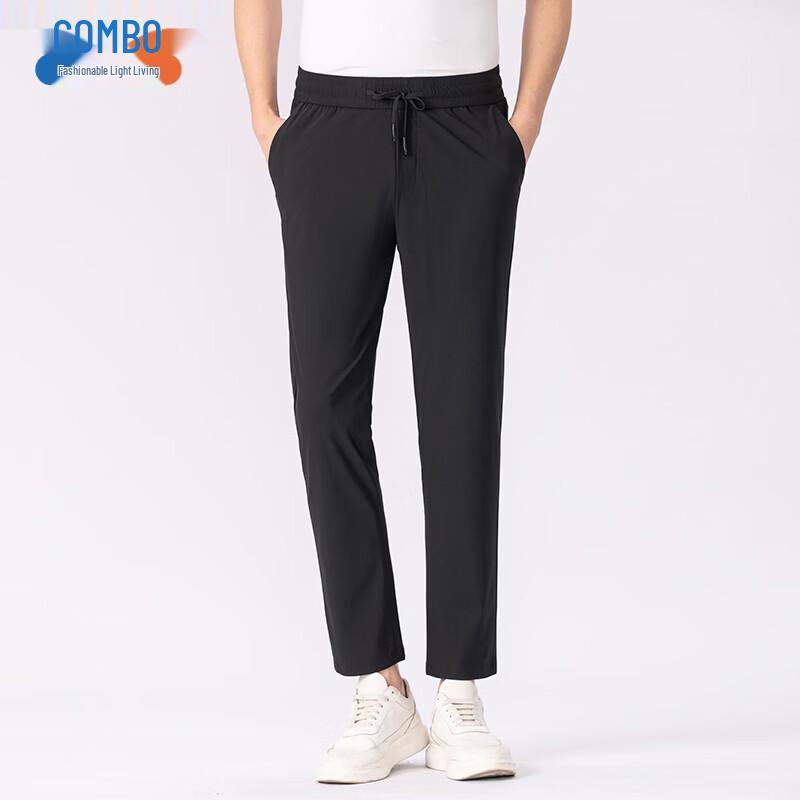

Kangbo Men s Spring/Summer Ice-Feel Straight-Leg Casual Pants L