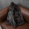 Vintage Handmade Distressed Vegetable Tanned Horsehide Leather Jacket for Men Oversize Long Coat
