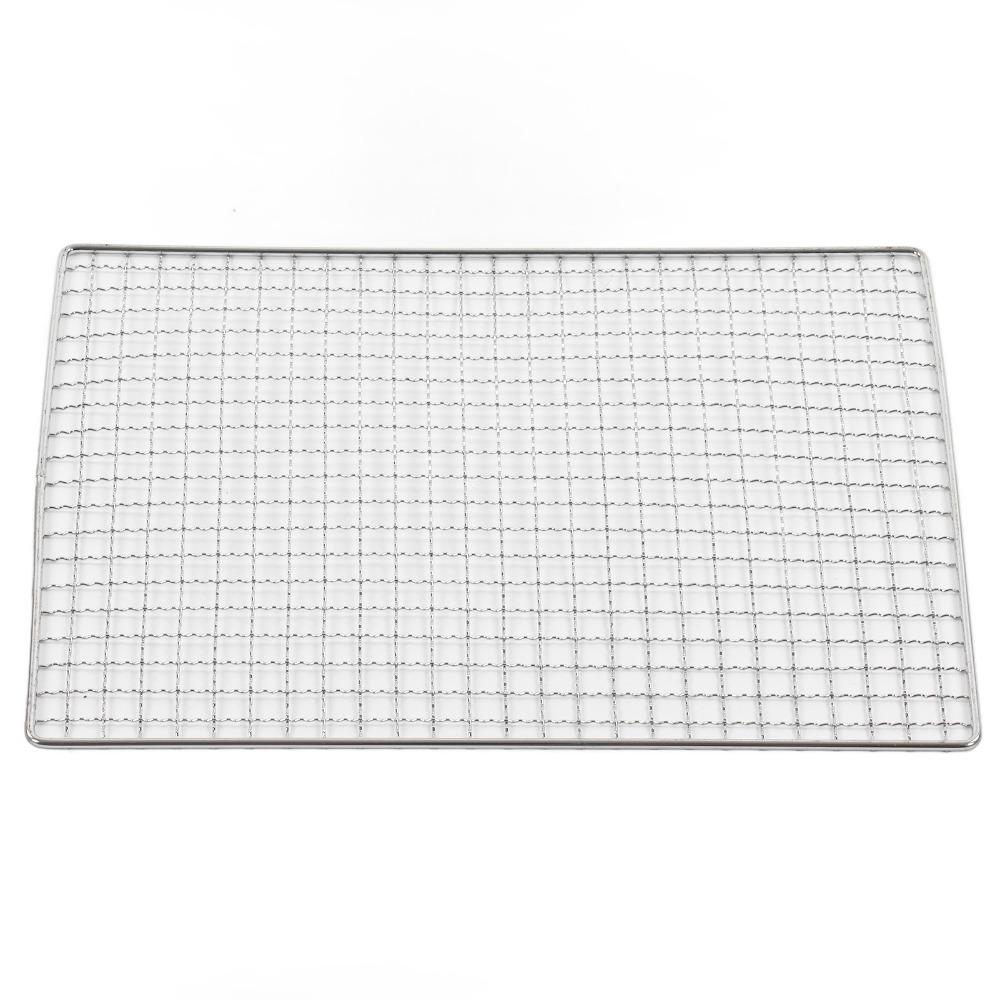 Rust Proof BBQ Grill Wire Mat Cross Wire Baking Rack BBQ Grill Net  Outdoor Cooking Camping Picnics