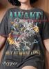 Awake But At What Cost Koala Animal Lover Comfort Colors® Tshirt, Funny Meme Fire Lightning Wildlife Nature Vintage Bootleg Tee