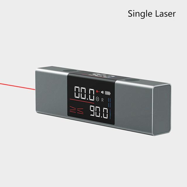 Smart Dual Laser Protractor Level Rule Angle Meter Gauge Digital Inclinometer Measurement Digital Angle Meter
