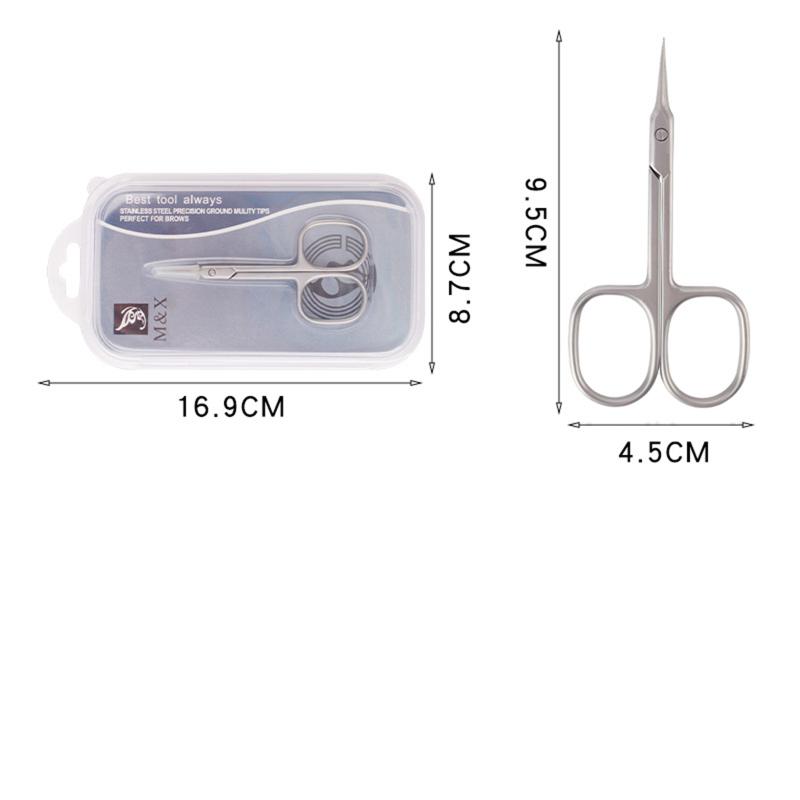 Frumusețea unghiilor Foarfece pentru cuticule Dispozitive de tăiat unghii Vârf curbat din oțel inoxidabil Dispozitiv pentru îndepărtarea pielii moarte Manichiură