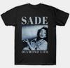 Unisexs And Womens Summer Retro Fashion Street Wear Harajuku Top Sade Adu Diamond Life Retro Tshirt