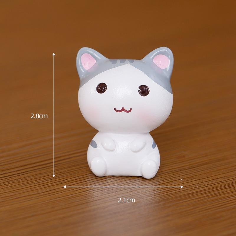 Micro-landscape Decorative Items Resin Handicrafts Desktop Small Ornaments Cartoon Cute Dolls Car Cat Ornaments