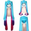 28 Colori Mi Ku Parrucca Cosplay Lunga Resistente al Calore Capelli Sintetici Code di Cavallo con Clip Feste di Halloween Parrucche + Cuffia per Parrucca Snow Mi Ku