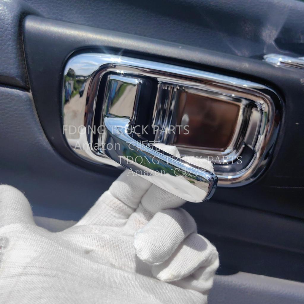 HINO Grand Pro Inner Handle Set and Chrome Fits New Loop Profia Profia/Ranger Cover/Garnish (Left Right) Plated, Stick-On Type, Profia/Air [Used]